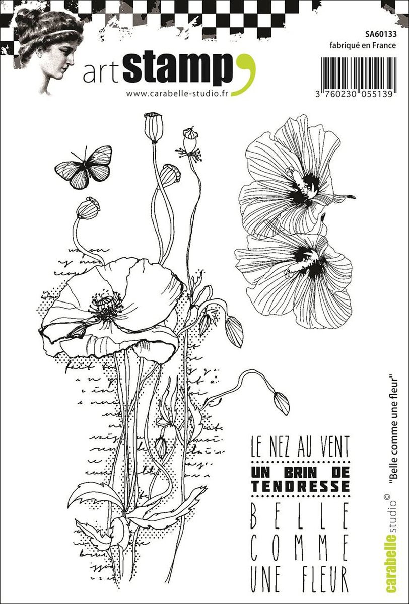 Carabelle Studio Cling stamp - A6 belle comme une fleur