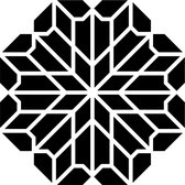 Hobbysjabloon - Template 6x6" 15x15cm chrysanthemum