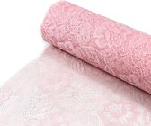 Sizolace rose 30cm x5m oudroze 100% polyester