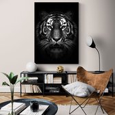 Poster Dark Tiger - Papier - 40x50 cm - Meerdere Afmetingen & Prijzen | Wanddecoratie - Interieur - Art - Wonen - Schilderij - Kunst