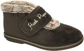 Hush Puppies -Dames -  bruin donker - pantoffels - maat 37