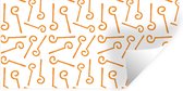 Muurstickers - Sticker Folie - Sint - Sinterklaas - Staf Sinterklaas - Kinderen - Jongens - Meisjes - Kids - 40x20 cm - Plakfolie - Muurstickers Kinderkamer - Zelfklevend Behang
