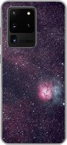 Geschikt voor Samsung Galaxy S20 Ultra hoesje - Heelal - Sterren - Roze - Jongens - Meisjes - Kinderen - Siliconen Telefoonhoesje