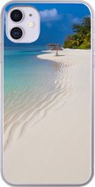 Geschikt voor iPhone 11 hoesje - Zee - Strand - Zomer - Siliconen Telefoonhoesje