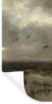 Muurstickers - Sticker Folie - Het moeras - Schilderij van Anton Mauve - 20x40 cm - Plakfolie - Muurstickers Kinderkamer - Zelfklevend Behang - Zelfklevend behangpapier - Stickerfolie