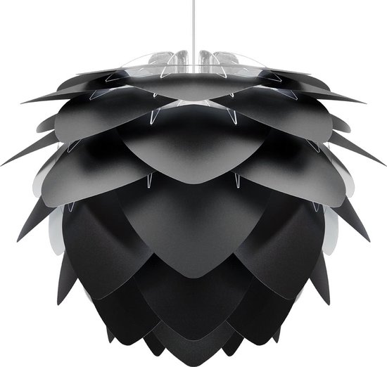 Umage Silvia Medium hanglamp black - met koordset wit - Ø 50 cm