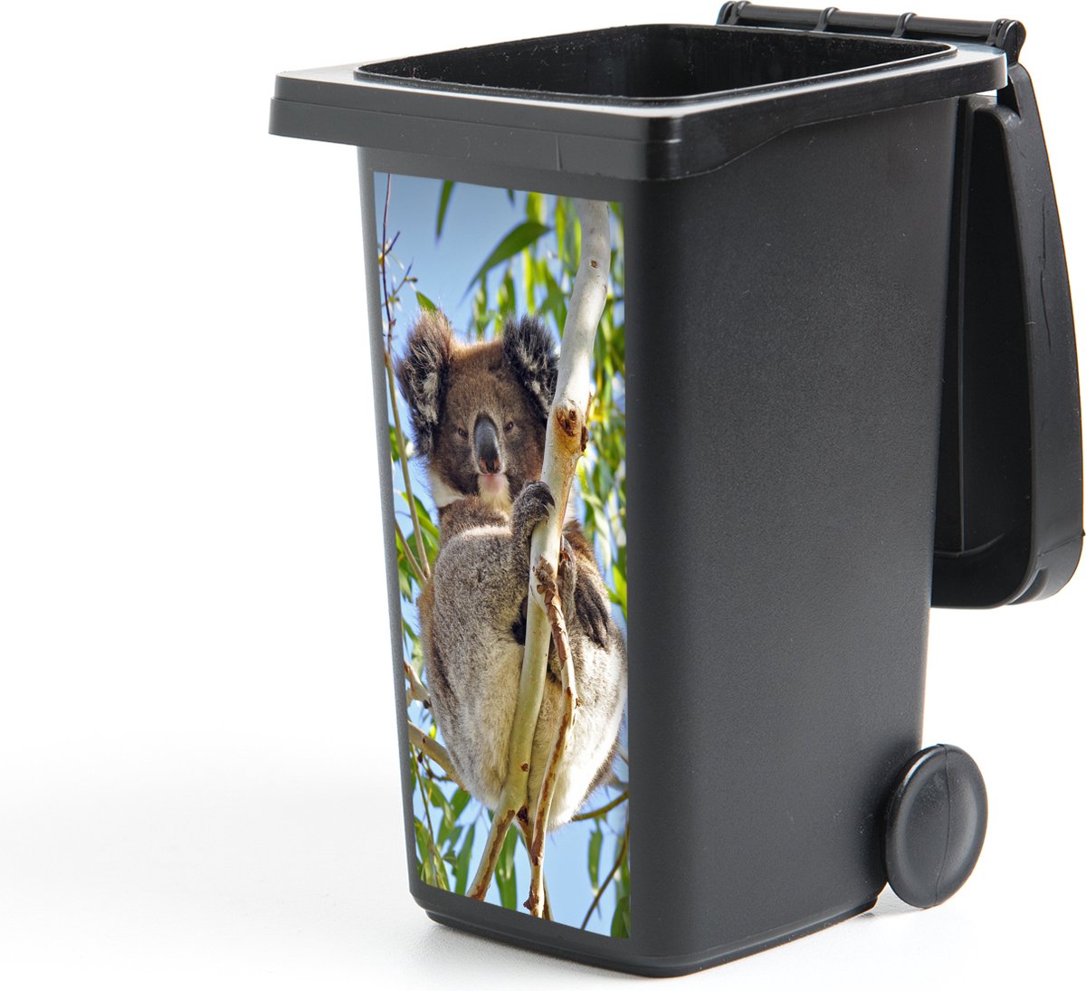 Afbeelding van product StickerSnake  Container sticker Koala - Bladeren - Lucht - 44x98 cm - Kliko sticker