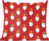 Sierkussen - Sinterklaas Sint Decoratie - Multicolor - 40 Cm X 40 Cm