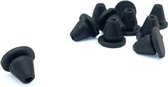 Berkvens Kozijnbuffer zwart - rubber dopjes stalen kozijn - 2mm (per 10 stuks)