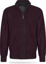 Cappuccino Italia - Heren Sweaters Bounded Jacket Burgundy - Rood - Maat XL