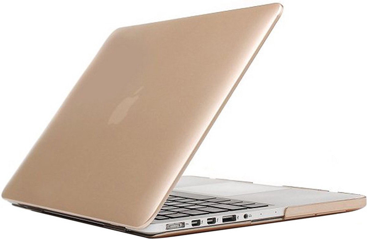 Macbook case van By Qubix - Goud - Pro 13 inch RETINA - Alleen geschikt voor de MacBook Pro Retina 13 inch (Model nummer: A1425 / A1502) - Hoge kwaliteit macbook cover!