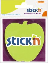 Sticky appel notes, 70x70mm, appel, 50 vel, neon groen - 24 memoblokken