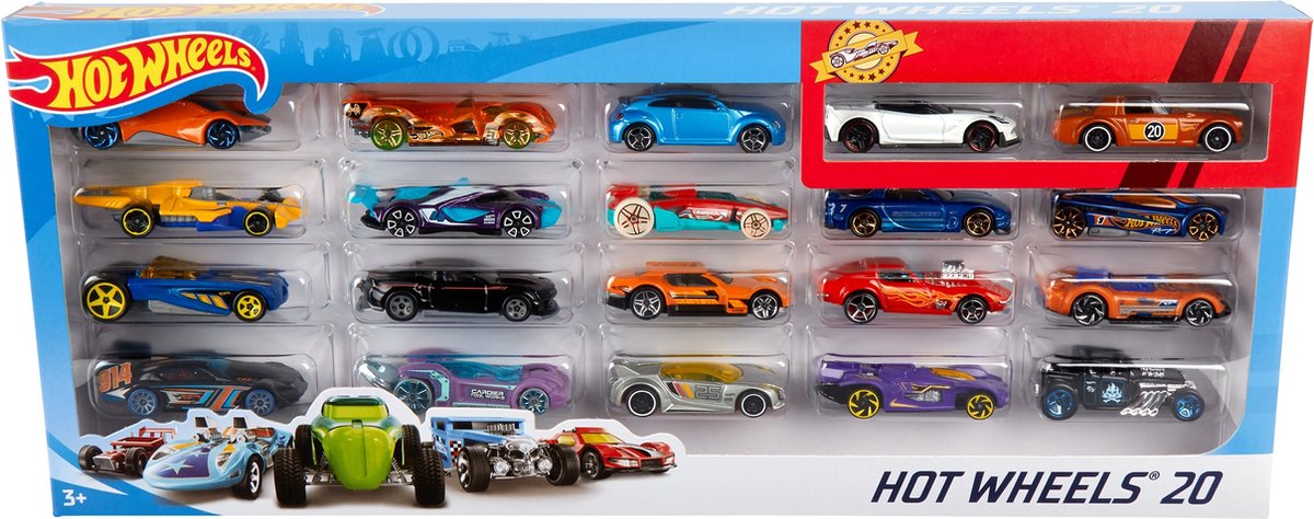 Hot Wheels Cadeauset met 20 Auto's | bol.com