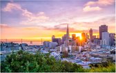 Uitzicht op het Business Center van San Francisco - Foto op Forex - 90 x 60 cm