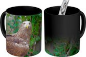 Magische Mok - Foto op Warmte Mok - Europese zeearend tussen de groene bladeren - 350 ML
