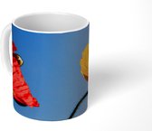 Mok - Gekleurde papavers in de zomer - 350 ML - Beker