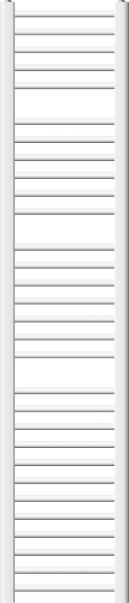 Badkamerradiator Sahara 300x1800 mm Wit recht met zijaansluiting