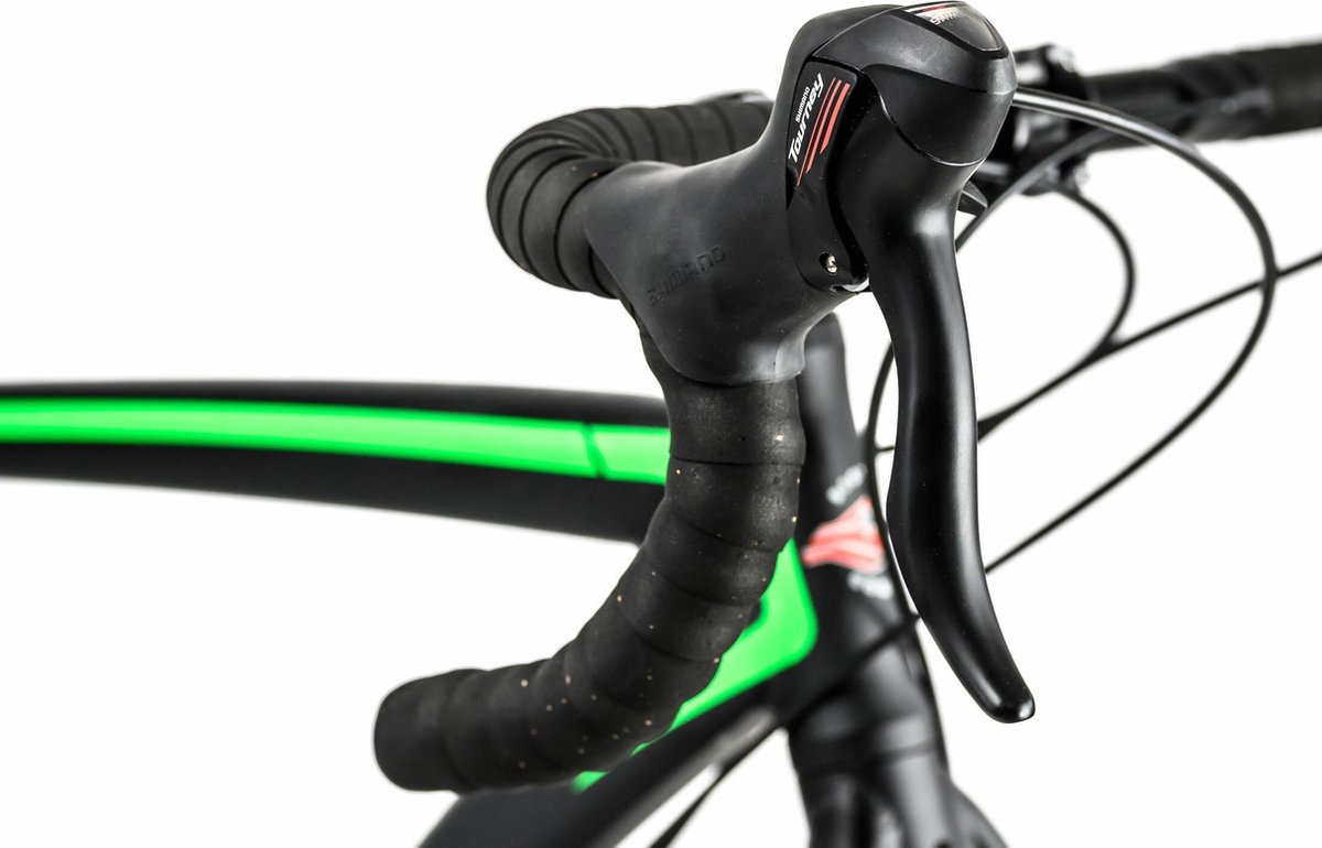 KS Cycling Fiets Gravelfiets racefiets 28'' Xceed zwart-groen 54 cm