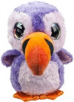 knuffel Lumo Puffin Luna paars 15 cm