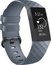 iMoshion en Siliconen iMoshion pour Fitbit Charge 3, Fitbit Charge 4 - Grijs
