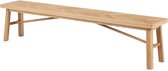 Lisomme Gwen houten eetkamerbank naturel visgraat - 200 cm