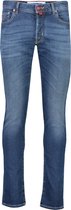 Jacob Cohën Jeans Blauw Getailleerd - Maat W33 - Heren - Herfst/Winter Collectie -