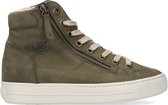 Paul Green 4024 Hoge sneakers - Dames - Groen - Maat 38,5