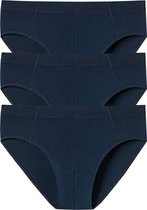 SCHIESSER 95/5 Essentials supermini slips (3-pack) - donkerblauw -  Maat: XL