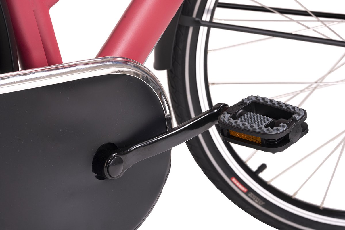 Hollandia Fiets (elektrisch) E-stadsfiets dames Hollandia Carry on 28'' e-bike 3 versnellingen rood - – foto 4