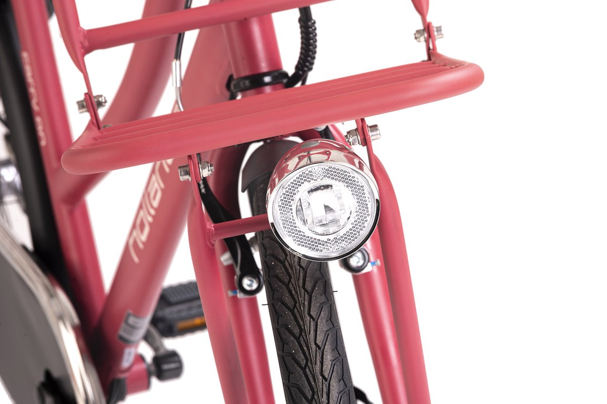 Hollandia Fiets (elektrisch) E-stadsfiets dames Hollandia Carry on 28'' e-bike 3 versnellingen rood - – foto 2