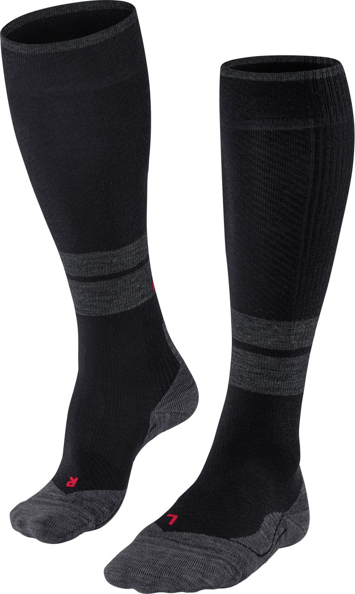 FALKE TK Energy met compressie wol functioneel materiaal wandelsokken heren zwart - maat 43-46 W4
