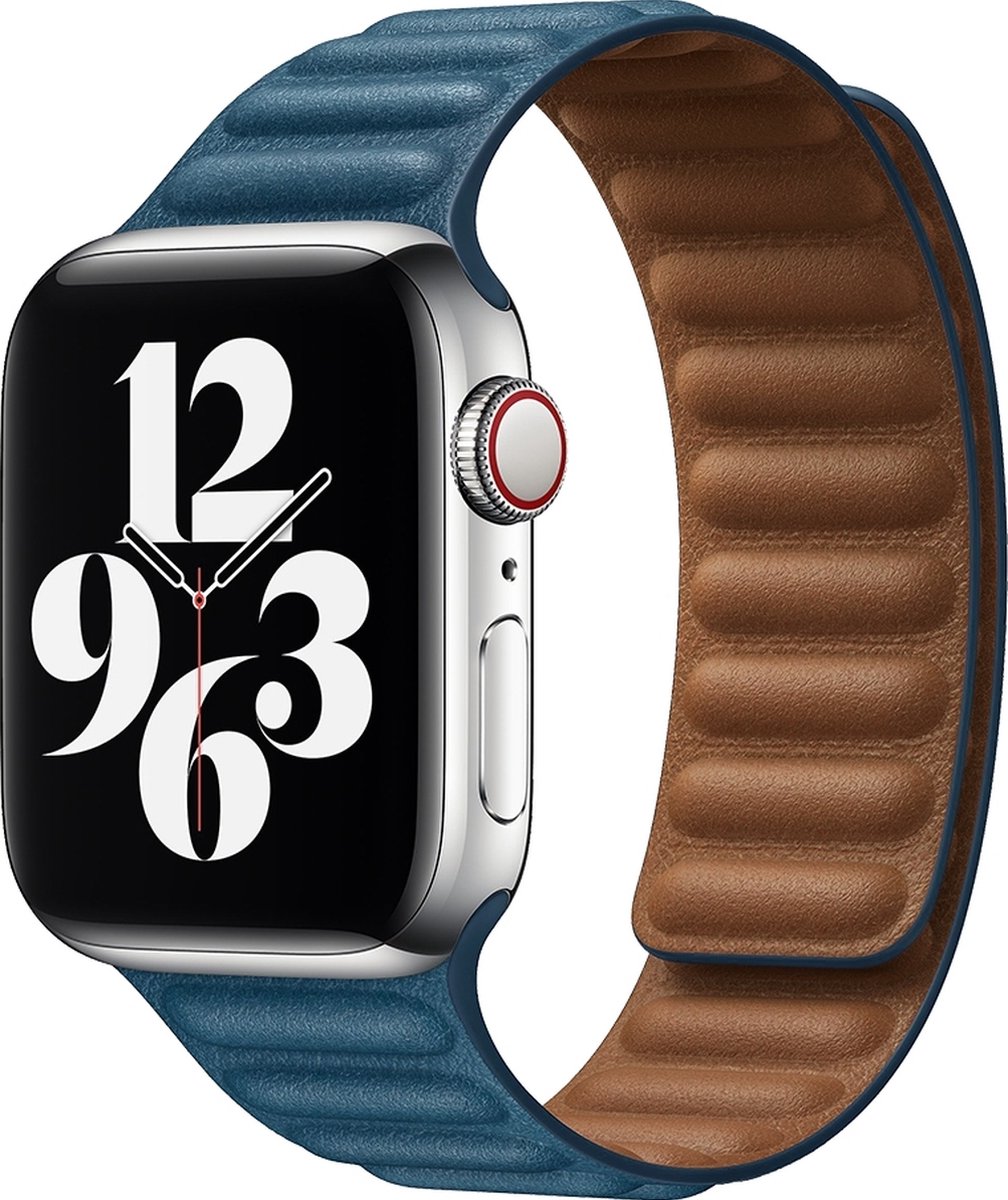 Mobigear Bumpy - Apple Watch Series 1 (38mm) Bandje Magneetsluiting - Bruin / Blauw