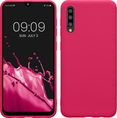 kwmobile telefoonhoesje geschikt voor Samsung Galaxy A50 - Hoesje voor smartphone - Back cover in neon roze
