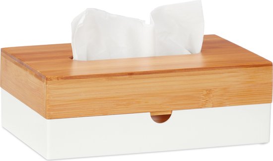 Navaris Bamboe Toiletkrukje Voor Volwassenen - WC Krukje Voor De Juiste Houding Antislip Oppervlak Wit