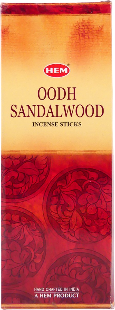 HEM Wierook - Oodh Sandalwood - Slof / Voordeelbox (6 Pakjes / 120 stokjes) Multicolor