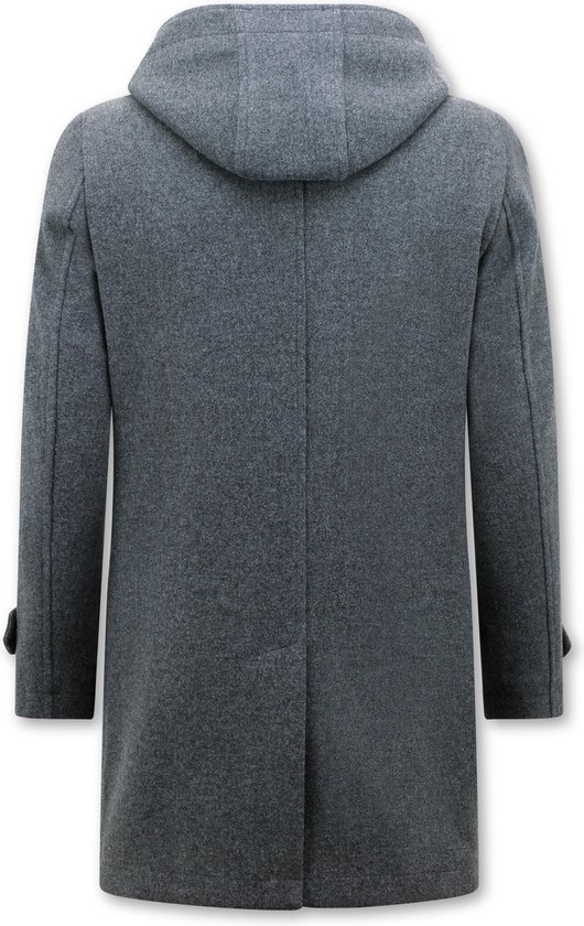 Manteaux ajusté veste homme hiver avec capuche -8931- Grijs
