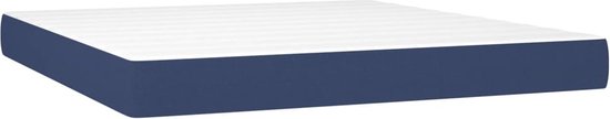 vidaXL-Boxspring-met-matras-en-LED-stof-blauw-160x200-cm