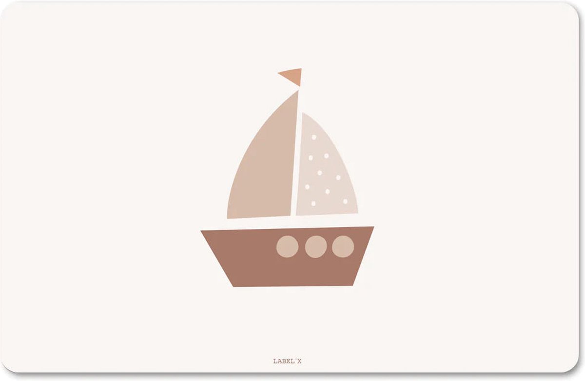 Label2X - Knutselmat Bootje - 60x35cm - Placemats