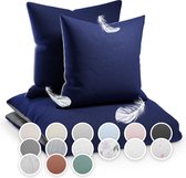 literie sleepwise Soft Wonder Edition - dekbedovertrek 200 x 200 cm - polaire 100% microfibre - bleu foncé