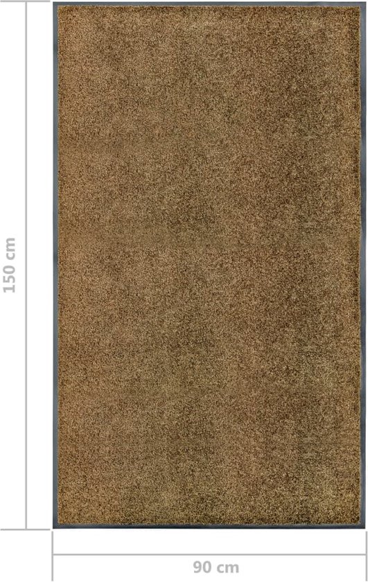 Deurmat getuft 60x180 cm antracietkleurig kopen