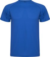 Kobalt Blauw 2 Pack unisex sportshirt korte mouwen MonteCarlo merk Roly maat S