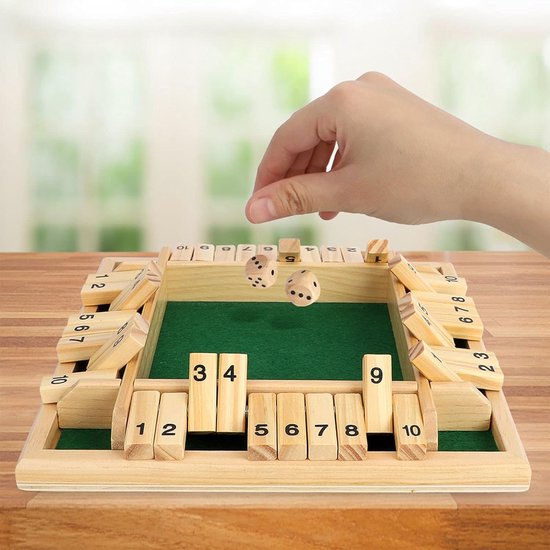 Keezenspel - Hout - Dubbelzijdig - Bordspel - 2 tot 6 Spelers - 40 x 40 cm goedkoop