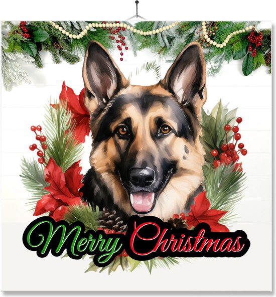 Tegel Met Opdruk | Kerst | Geschenk | Merry Christmas Hond
