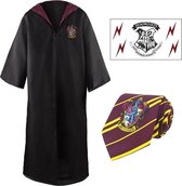 Brandecision Harry Potter: Gryffindor Robe, Tie & Tattoo Set / Griffoendor Gewaad, Stropdas & Tattoo Set -  Large