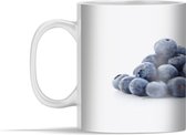 Mok - Blauwe bessen - Fruit - Wit - 350 ml - Beker