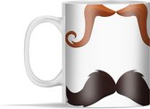 Mok - Illustratie van vier snorren - 350 ml - Beker