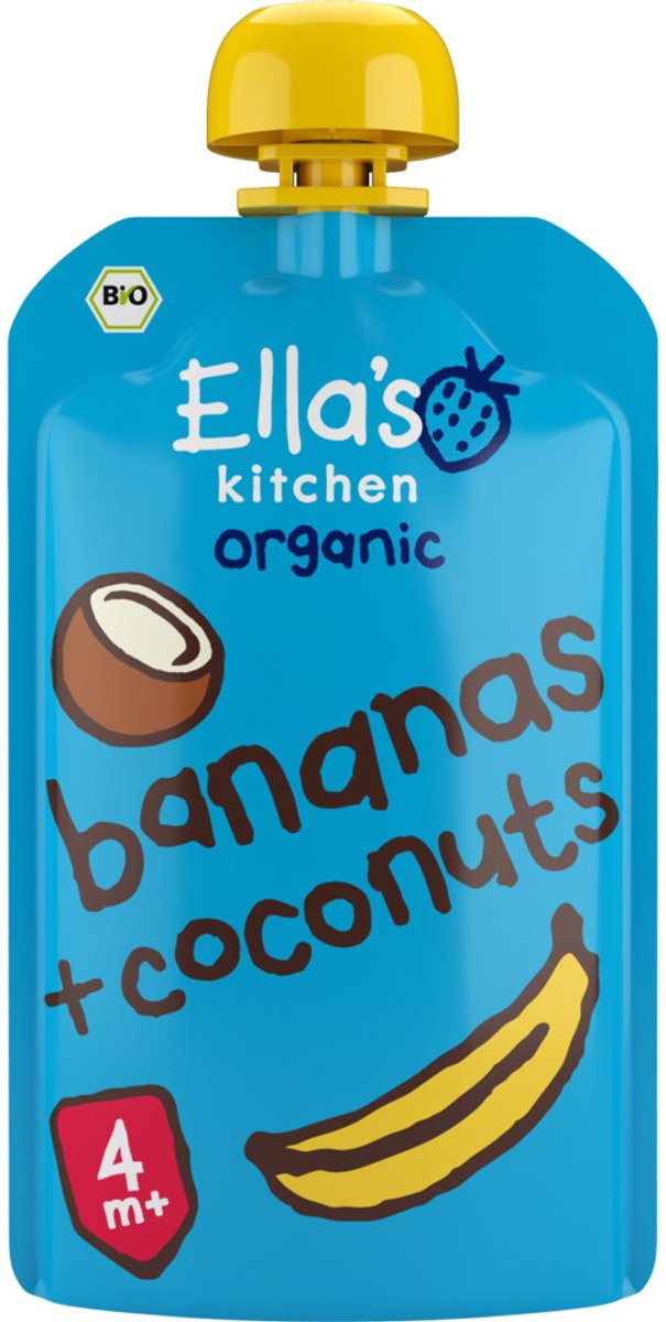 Ella's kitchen Knijpzakje 4+ m Banaan Kokos 120 gr - 7x 120 gr - Voordeelverpakking van Ella's Kitchen — afbeelding 3