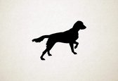 Small Munsterlander Pointer - Silhouette hond - M - 60x83cm - Zwart - wanddecoratie