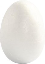 styropor-model Eieren 4,8 cm wit 10 stuks