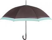 paraplu dames auto. 112 cm microfiber lichtgroen
